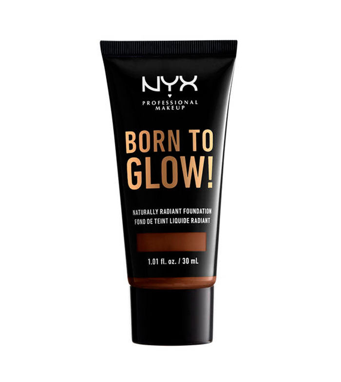 NYX Professional Makeup Born To Glow Naturally Radiant Foundation - 22.7 Deep Walnut