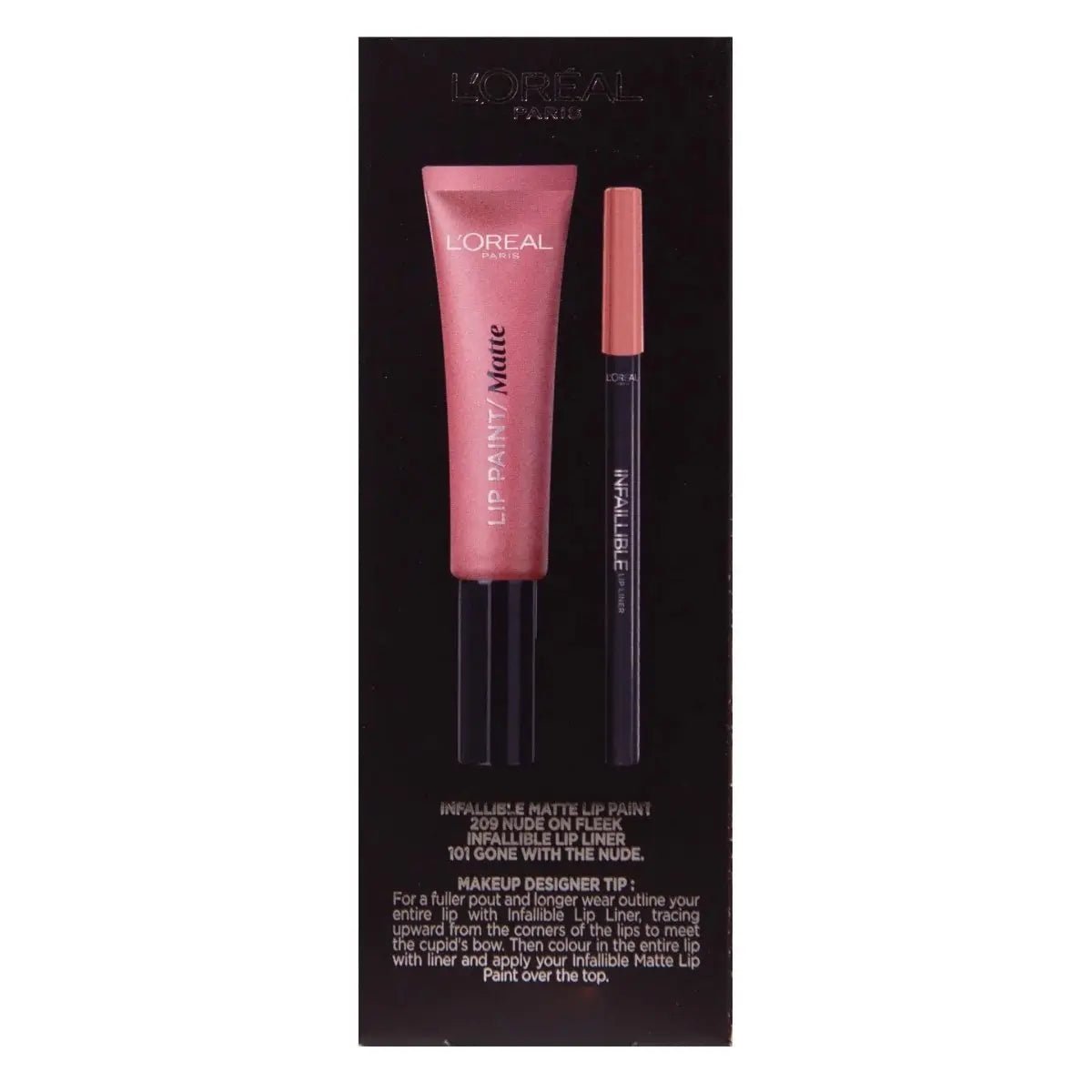 L'Oreal L'Oreal Lip Kit Paint Matte Liquid Lipstick & Lip Liner