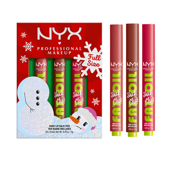 NYX Shiny Lip Balm Trio - 01 - Branded Beauty