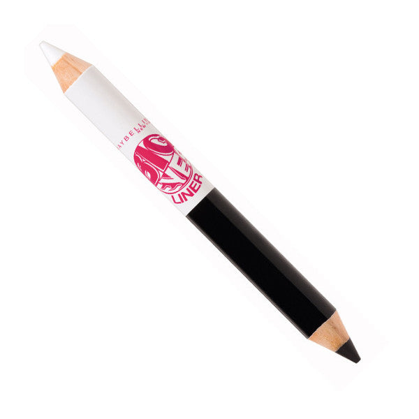 Maybelline Big Eyes Duo Eye Liner Pencil - White & Black