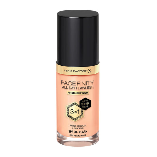 Max Factor Face Finity 3 In 1 All Day Flawless Foundation - 35 Pearl Beige