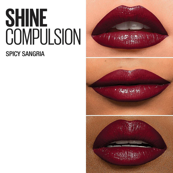 Maybelline Color Sensational Shine Lipstick - 130 Spicy Sangria