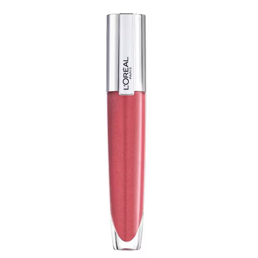 L'Oreal Rouge Signature Plumping Sheer Pink Lip Gloss - 404 Assert