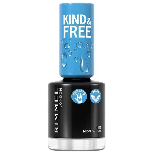 Rimmel London Kind & Free Nail Polish - 159 Midnight Sky