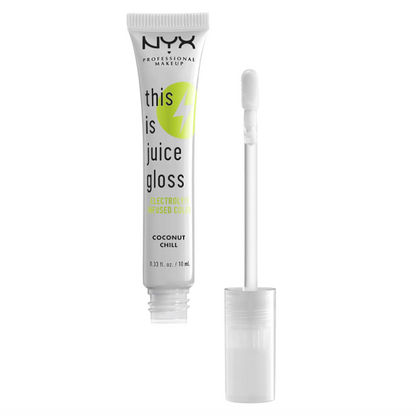 NYX This Is Juice Gloss Electrolyte Infused Color 01 Coconut Chill