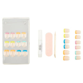 Ardell Nail Addict - French Rainbow False Nails - Branded Beauty