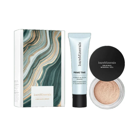 Bare Minerals Complexion Hero's Prime & Set Duo - Branded Beauty