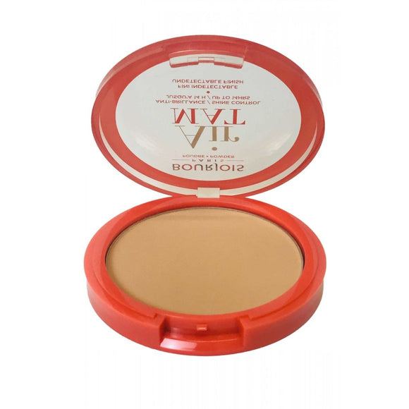Bourjois Air Mat Compact Powder Up To 14Hr Shine Control - 04 Light Bronze - Branded Beauty