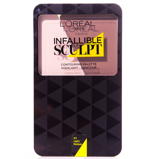 L'Oreal Infallible Sculpt Contouring & Highlight  Palette - 01 Light/Medium
