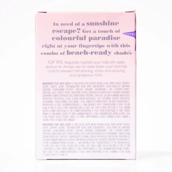 Essie Beach Calling Nail Polish Gift Set - Play Date, Tart Deco - Branded Beauty