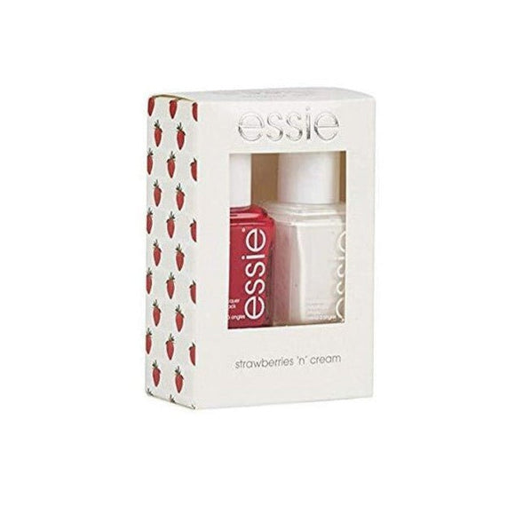 Essie Colour & Shimmering Top Coat - Strawberries 'n' Cream - Branded Beauty