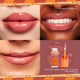 NYX Duck Plump High Pigment Lip Gloss - 03 Nude Swings - 0