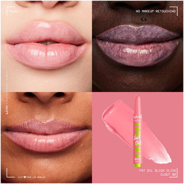 NYX Fat Oil Slick Click Shiny Lip Balm - 02 Clout - 0