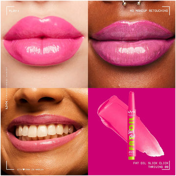 NYX Fat Oil Slick Click Shiny Lip Balm - 08 Thriving - 0