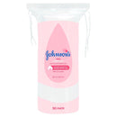 Johnsons Baby Cotton Pads - 50 Pads - Branded Beauty