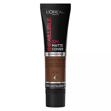 L'Oreal 32H Matte Cover Foundation - 380 Neutral Undertone - Branded Beauty