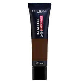 L'Oreal Infaillible 24H Matte Cover Foundation - 385 Cocoa - Branded Beauty