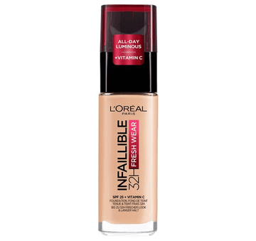 L'Oreal Infaillible 32H Fresh Wear Foundation - 160 Rose Linen - Branded Beauty