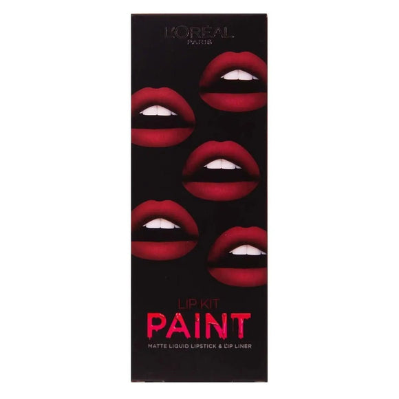 L'Oreal Lip Kit Paint Matte Liquid Lipstick & Lip Liner - Branded Beauty