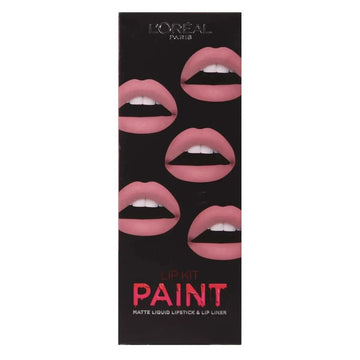 L'Oreal Lip Kit Paint Matte Liquid Lipstick & Lip Liner - Branded Beauty