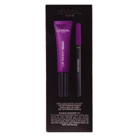 L'Oreal Lip Kit Paint Matte Liquid Lipstick & Lip Liner - Branded Beauty