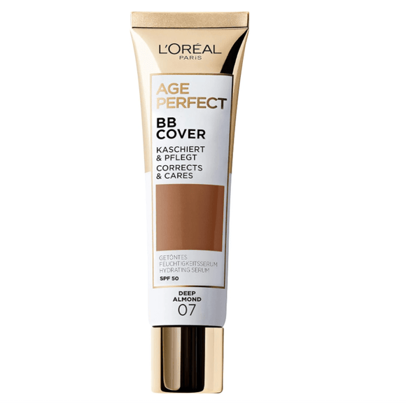 L'Oréal Paris Age Perfect BB Cover Tinted Moisturising Serum - 07 Deep Almond - Branded Beauty