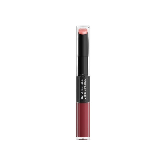 L'Oreal Paris Infaillible 24HR 2 Step Lipstick - 502 Red To Stay - Branded Beauty