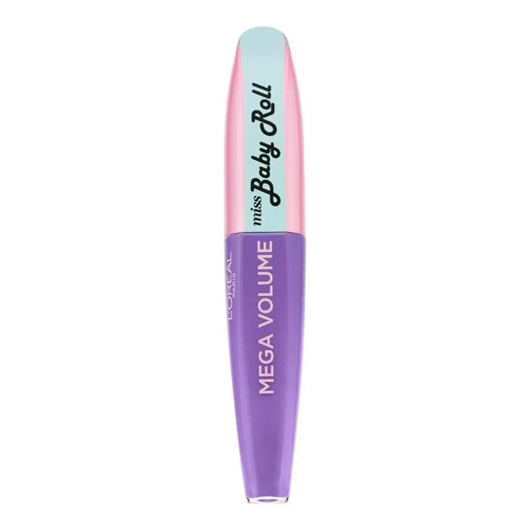 L'Oreal Paris Mega Volume Miss Baby Roll Mascara - Lilac - Branded Beauty
