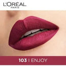 L'Oreal Paris Rouge Signature Matte Liquid Lipstick - 103 I Enjoy - Branded Beauty