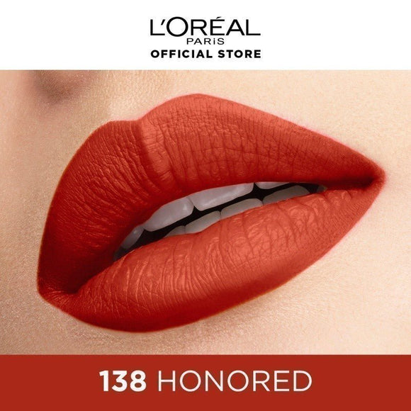 L'Oréal Rouge Signature Liquid Lipstick - 138 Honored - Branded Beauty