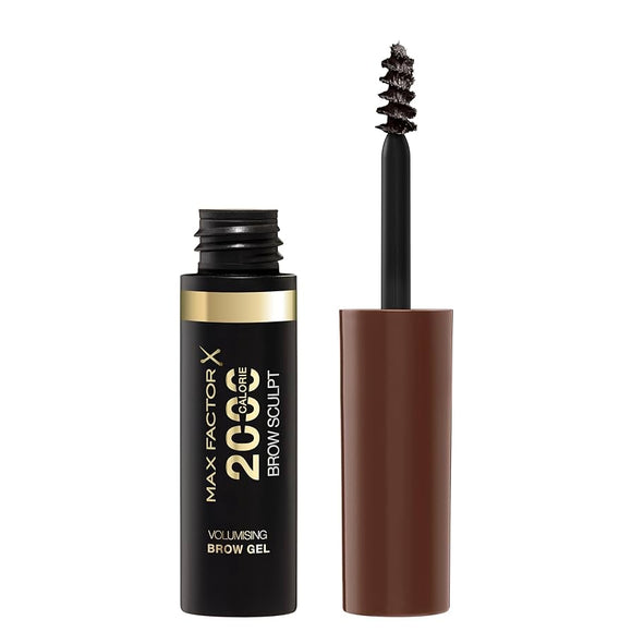 Max Factor 2000 Calorie Volumising Brow Gel - 003 Brown - Branded Beauty