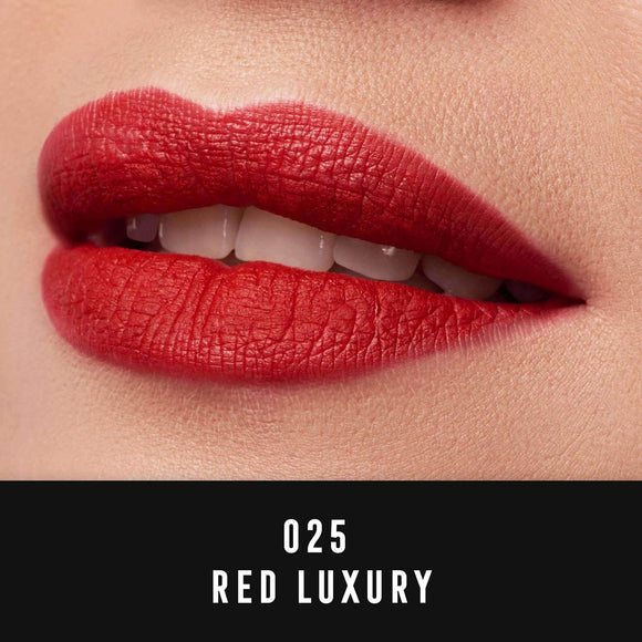 Max Factor Lipfinity Velvet Matte Lipstick - 025 Red Luxury - Branded Beauty