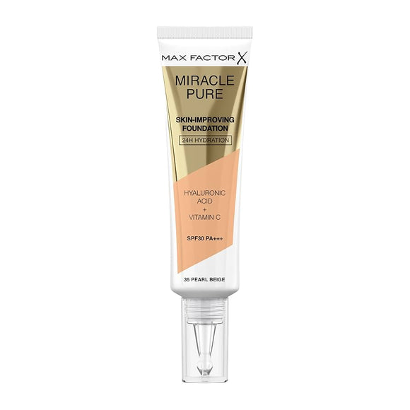 Max Factor Miracle Pure Foundation - 035 Pearl Beige - Branded Beauty