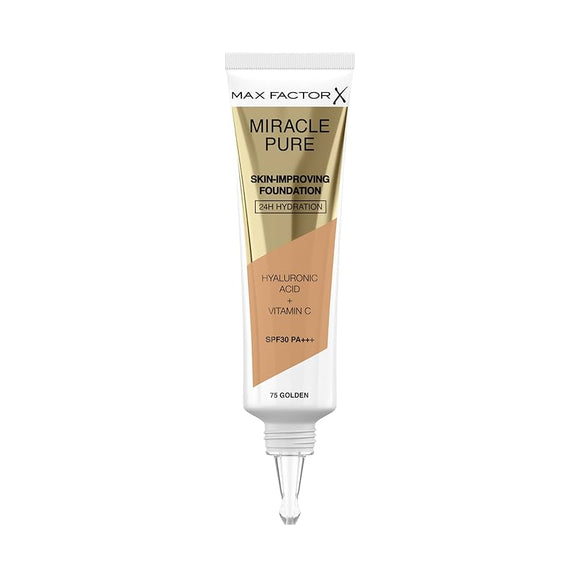 Max Factor Miracle Pure Foundation - 075 Golden - Branded Beauty