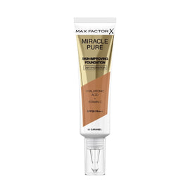 Max Factor Miracle Pure Foundation - 085 Caramel - Branded Beauty