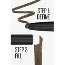 Maybelline Brow Satin Smoothing Duo - Brow Pencil And Filling Powder - Mahogany Red - Branded Beauty
