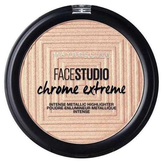 Maybelline Chrome Extreme Intense Metallic Highlighter - 400 Molten Gold - Branded Beauty