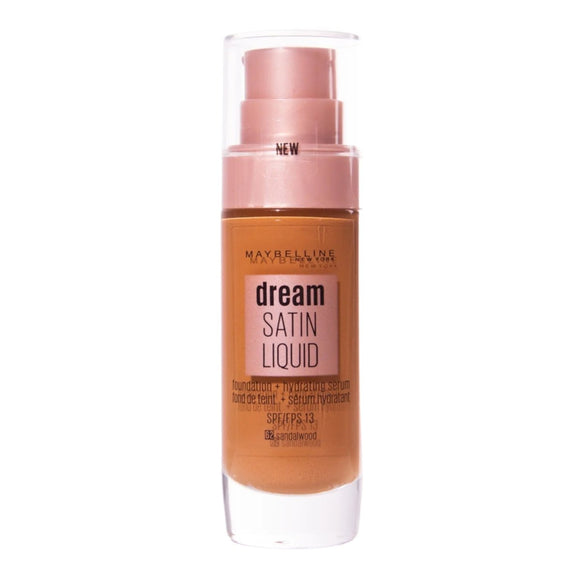 Maybelline Dream Satin Liquid Foundation - 62 Sandalwood Beige - Branded Beauty