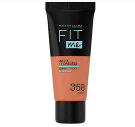 Maybelline Fit Me Matte + Poreless Foundation - 358 Latte - Branded Beauty