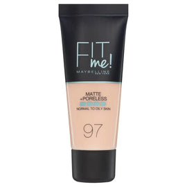 Maybelline Fit Me Matte + Poreless Foundation - 97 Natural Porcelain - Branded Beauty