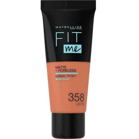 Maybelline Fit Me Matte+Poreless Foundation - 358 Latte - Branded Beauty