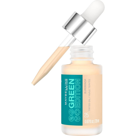 Maybelline Green Edition Superdrop Tinted Dry Oil Liquid Foundation - 25 - Branded Beauty