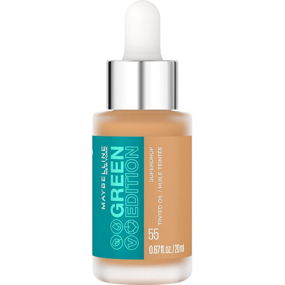 Maybelline Green Edition Superdrop Tinted Dry Oil Liquid Foundation - 55 - Branded Beauty