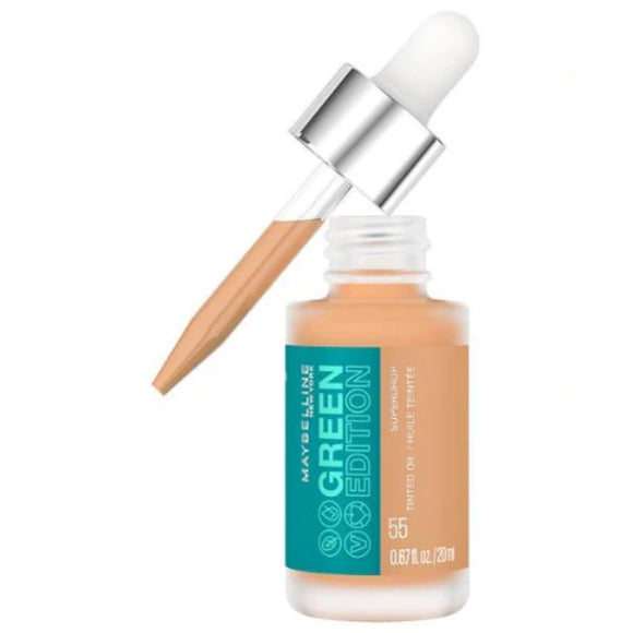 Maybelline Green Edition Superdrop Tinted Dry Oil Liquid Foundation - 55 - Branded Beauty