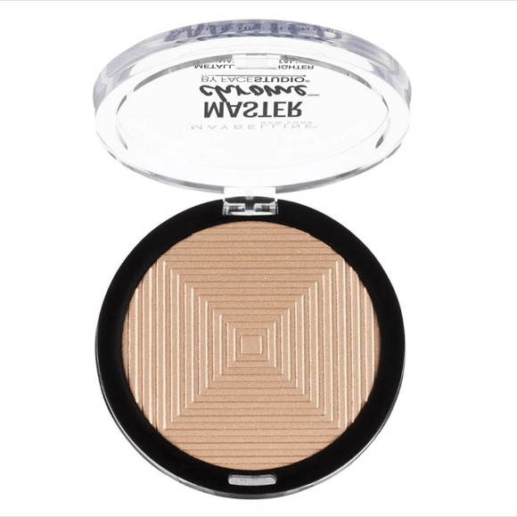 Maybelline Master Chrome Highlighting Powder 100 Molten Gold - Branded Beauty