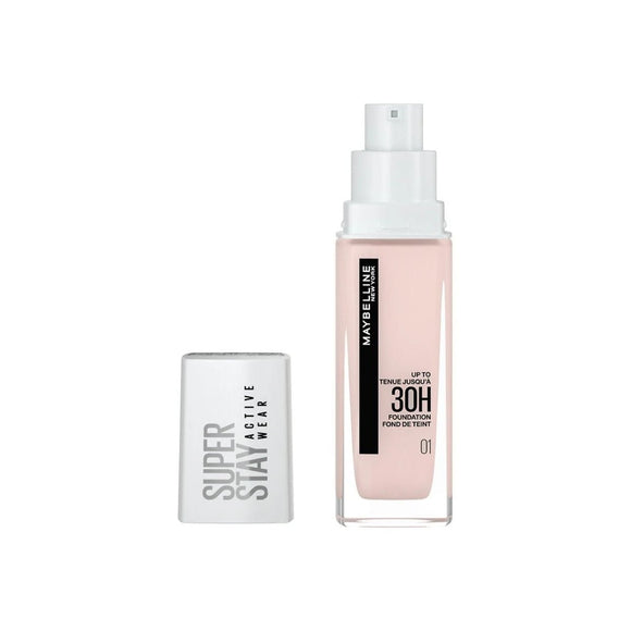 Maybelline Super Stay Active Wear Up to 30H Foundation - 01 Alabaster Porcelaine - Branded Beauty