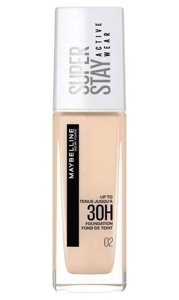 Maybelline Super Stay Active Wear Up to 30H Foundation - 02 Naked Ivory - Branded Beauty