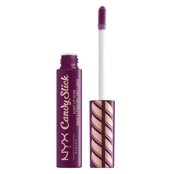 NYX Candy Slick Glowy Lip Color 07 Grape Expectations - Branded Beauty