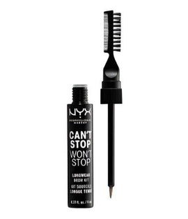 NYX Can't Stop Won't Stop Longwear Brow Kit - 01 Blonde - Branded Beauty