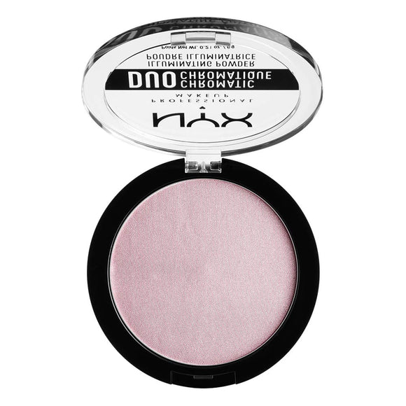NYX Duo Chromatic Illuminating Powder Highlighter - 02 Lavender Steel - Branded Beauty